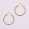 Boucles d'oreilles Créoles or jaune torsadées 58 Facettes