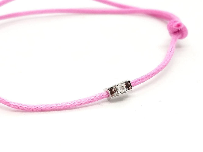 Bracelet Bracelet Cordon Or blanc Diamant 58 Facettes 578834RV