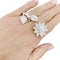 Bague 53 Bague Van Cleef & Arpels "Lotus" or blanc, diamants. 58 Facettes 33557