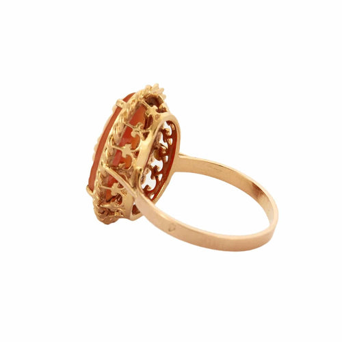 Bague 55 BAGUE CAMEE SUR COQUILLAGE 58 Facettes BO/230074