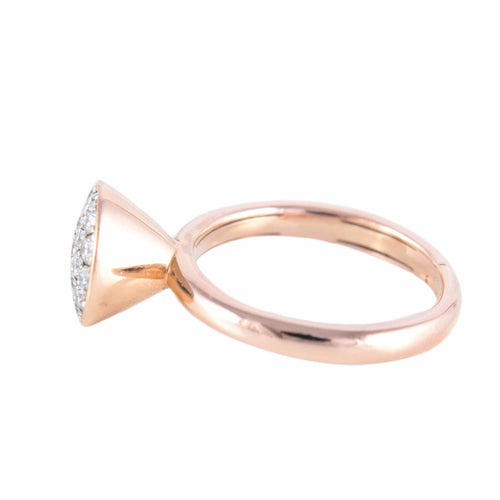 Bague BAGUE "CÔNE" OR & DIAMANTS 58 Facettes BO/220148