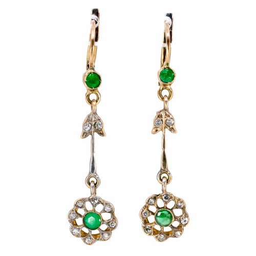 Boucles d'oreilles Émeraude, Diamant, 18 ct, Boucles d'oreilles 58 Facettes A52E6214E4434E268A3ABA20A93E474C