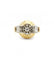 Bague 60 / Jaune et blanc / Or 750 Bague - Or & Diamant 58 Facettes 220182R
