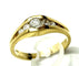 Bague 54 Bague diamant en or jaune 58 Facettes