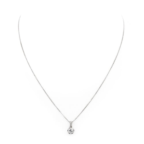 Collier Collier Or blanc Diamant 58 Facettes 1986227CN