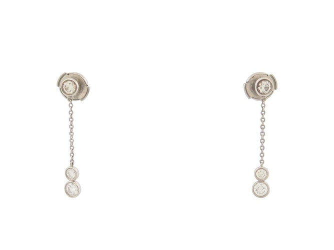 Boucles d'oreilles boucles d'oreilles TIFFANY & CO by the yard platine 950 58 Facettes 254943