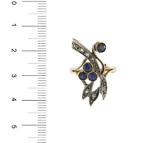 Bague 53 Bague vintage diamants et saphirs 58 Facettes 31154