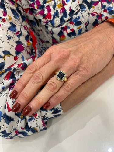 Bague BAGUE MODERNE SAPHIRS ET DIAMANTS 58 Facettes 056051