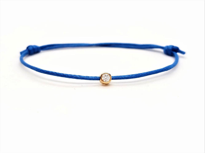 Bracelet Bracelet Cordon Or rose Diamant 58 Facettes 578880RV