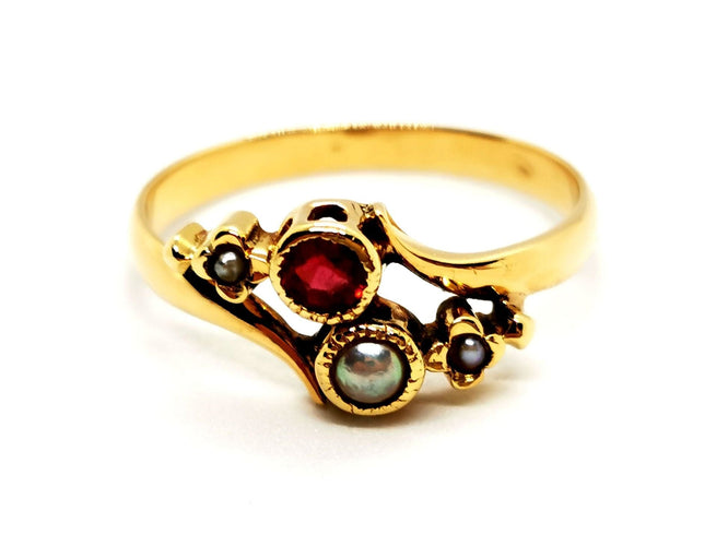 Bague 55 Bague Or jaune Rubis 58 Facettes 1467965CN