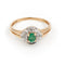 Bague 47 Bague Or jaune Emeraude 58 Facettes 1732353CN