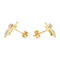 Boucles d'oreilles Boucles d'oreilles Abeilles Or jaune Saphir 58 Facettes 2687304CN