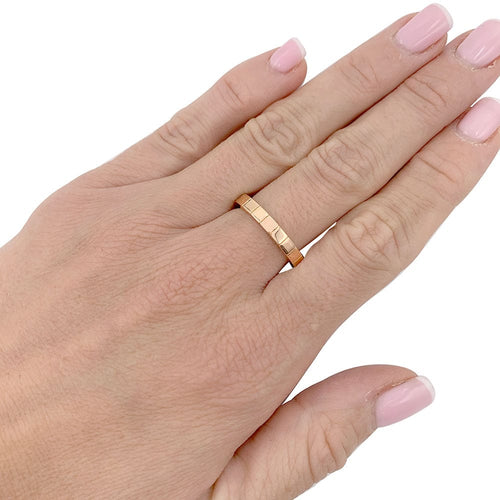Bague 55 Bague Cartier, "Lanière", or rose. 58 Facettes 32317