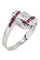 Bague 56 BAGUE TONNEAU RUBIS 58 Facettes 052711