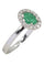 Bague 54 BAGUE MODERNE ÉMERAUDE ET DIAMANTS 58 Facettes 050941