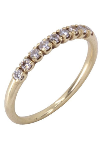 Bague DEMI-ALLIANCE DIAMANTS 58 Facettes 074431