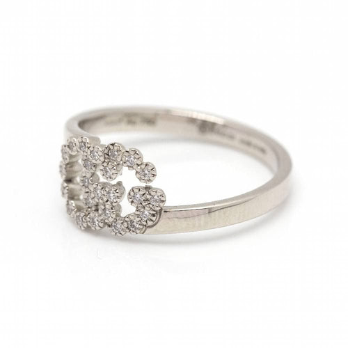 Bague 54 GUCCI - Bague Or blanc Diamants 58 Facettes D360453FJ
