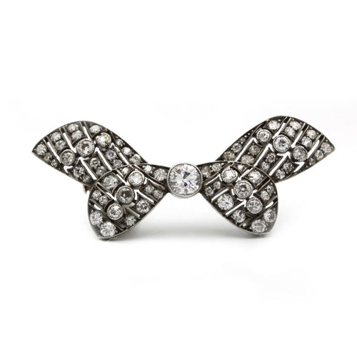 Broche Broche en Or gris & Diamants 58 Facettes 230139R