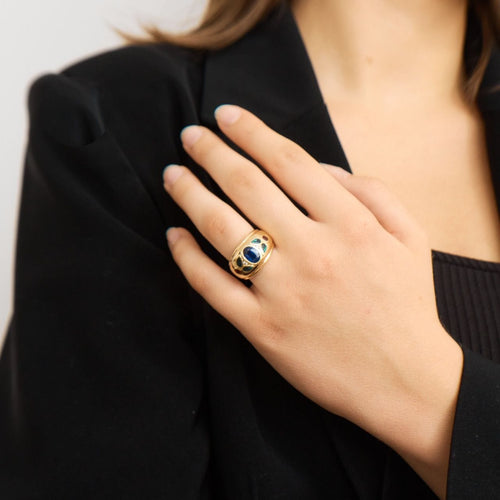 Bague 50 Bague Saphir Emeraudes & Rubis 58 Facettes ALGU12