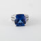 Bague 53 Bague Or Gris Tanzanite & diamants 58 Facettes