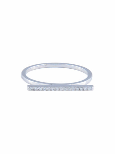 Bague 52 Bague Lucky One - Ligne de Diamants 58 Facettes