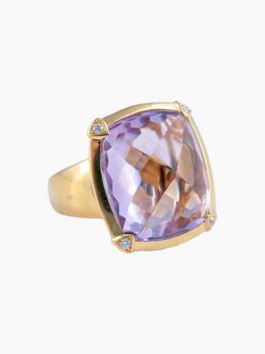Bague 52 Bague Améthyste et Diamants 58 Facettes