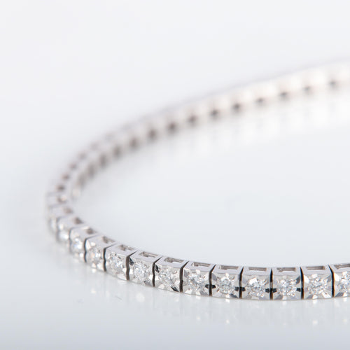 Bracelet Bracelet Rivière Or Blanc Diamants 1ct 58 Facettes 220413