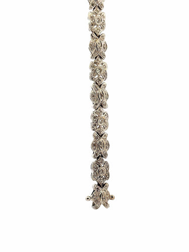 Bracelet Bracelet ancien en platine et diamants 58 Facettes