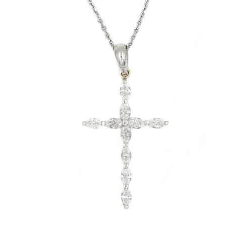 Collier Collier Pendentif Croix Or Et Diamants 58 Facettes 230063SP