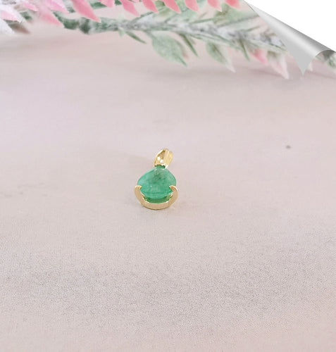 Pendentif Pendentif Emeraude en poire monture Or Jaune 58 Facettes AA 1509