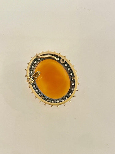 Pendentif Pendentif Camée Entouré De Diamants 58 Facettes 986864