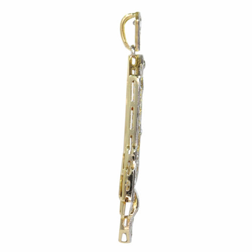 Pendentif Roaring Twenties Sparkle : Suspension Déco Architecturale Vintage 58 Facettes 23346-0135