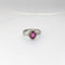 Bague Bague marguerite en or blanc diamants et rubis 58 Facettes 21254