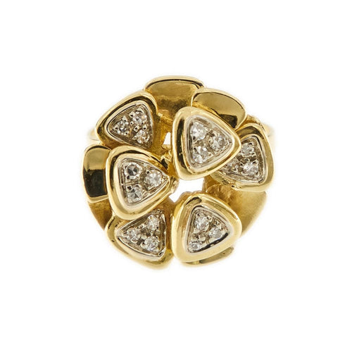 Bague 54 Bague fleur diamants 58 Facettes 31805