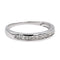 Bague 54 Bague Demi alliance Or blanc Diamant 58 Facettes 2718333CN