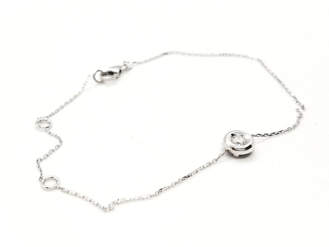 Bracelet Bracelet Or blanc Diamant 58 Facettes 579022RV
