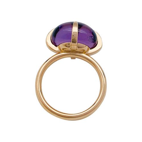 Bague 50 Bague Pomellato "Veleno" or rose et améthyste. 58 Facettes 31401