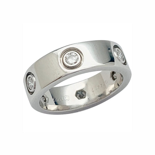 Bague 50 Bague Cartier, "Love", or blanc, diamants. 58 Facettes 31686