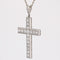 Pendentif Croix en platine et diamants 58 Facettes 22-595
