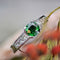 Bague 52 Bague grenat tsavorite et diamants princesse 58 Facettes 22-488