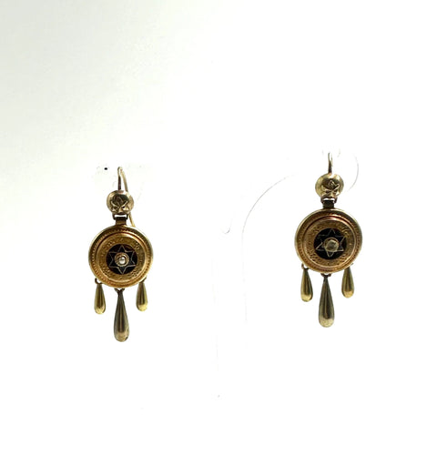 Boucles d'oreilles Boucles d'oreilles pendantes austro-hongroises 58 Facettes