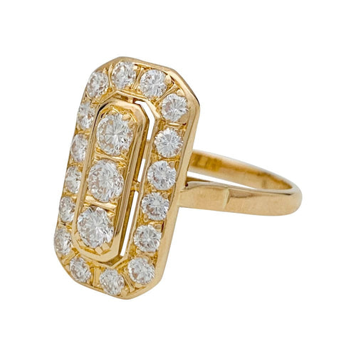 Bague 58 Bague en or jaune et diamants. 58 Facettes 31151