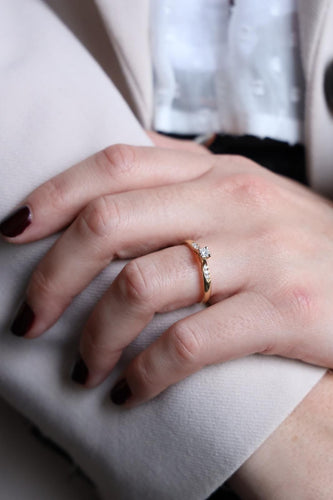 Bague 55.5 Bague Solitaire Or jaune Diamant 58 Facettes 1639488CN