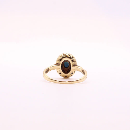 Bague Bague Or jaune Saphirs et Diamants 58 Facettes