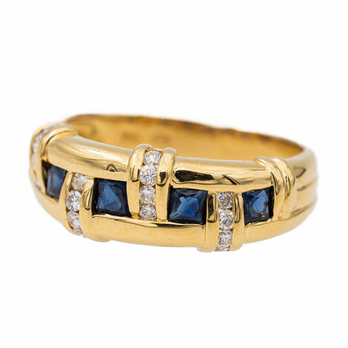 Bague 55 Bague Or jaune Saphir 58 Facettes 2699593CN