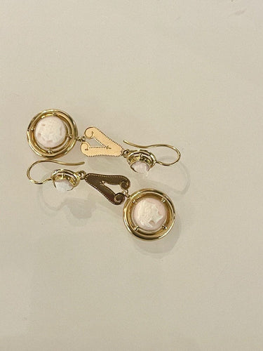 Boucles d'oreilles Pendants d'Oreilles En Or Et Camées 58 Facettes 994026