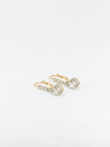 Boucles d'oreilles Dormeuses Diamants 58 Facettes 719