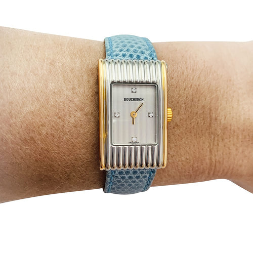 Montre Montre Boucheron "Reflet" bicolore, diamants. 58 Facettes 30749