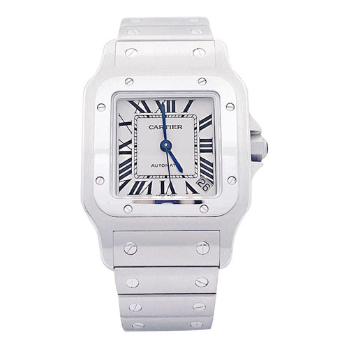 Montre Montre Cartier "Santos Galbée", acier. 58 Facettes 33497