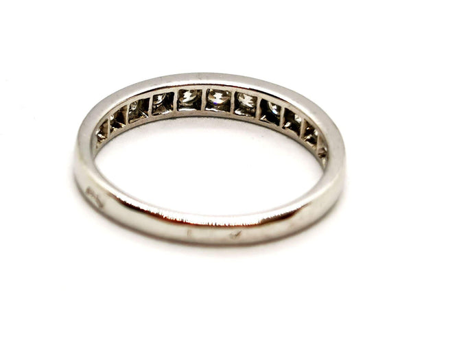 Bague 51 Bague Demie alliance Platine Diamant 58 Facettes 1385194CN